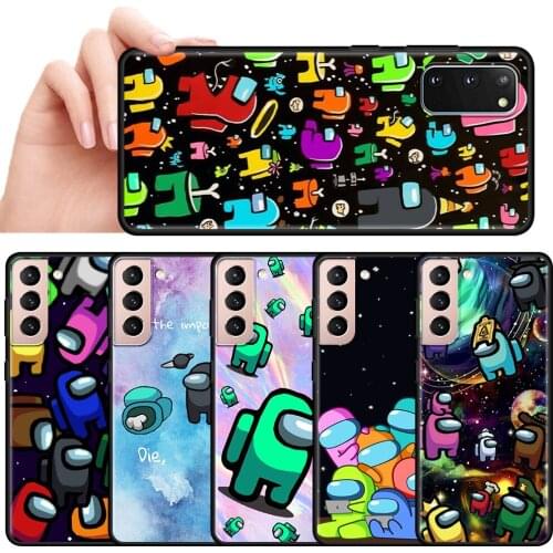 Silicone Case For Samsung Galaxy S20 FE S21 Ultra S10 Plus Soft Back Phone Cover S9 S8 S10e S7 Cases Cas Hot Game A-Mong U-S Cas
