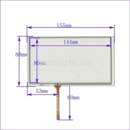 ZhiYuSun 6.2 inch freeshipping Touchscreen glass for MYSTERY MDD-6280NV Car Navigators 6.2inch