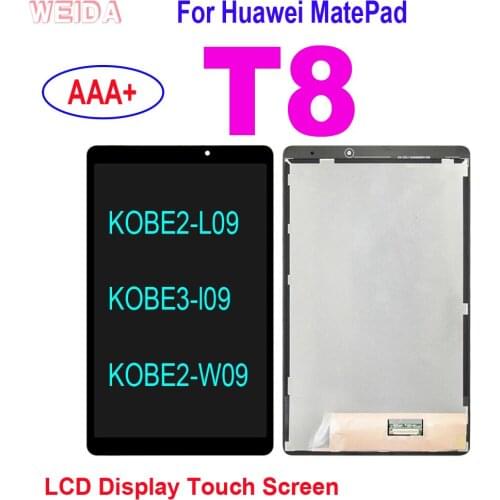 8.0" AAA+ For Huawei MatePad T8 C3 8.0 KOB2-W09 KOB2-L09 BZD-AL00 LCD Display Touch Screen Digitizer Assembly for Huawei T8 LCD