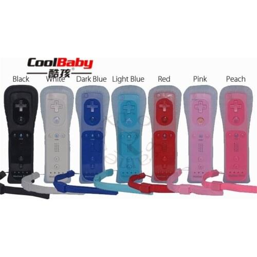 10pcs/lot 2 in 1 Built in Motion Plus Remote Controller Gamepad for Nintendo Wii Console Game