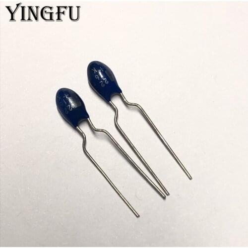 5pcs BLUE 22uF 16V BLUE Tantalum capacitor 16V22uF 226 DIP Radial Blue BLUE