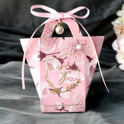 50pcs Star gift box gift bags with handles party favors packaging bags wedding centerpieces candy box baby shower party supplies