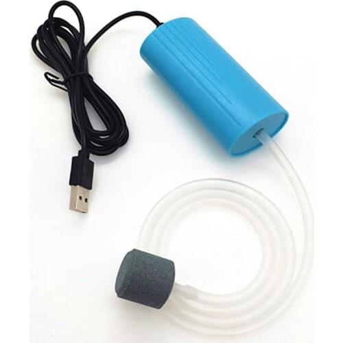 Aquarium Fish Tank USB Oxygen Air Pump Mute Energy Saving Supplies Portable Mini Aquatic Terrarium Fish Tank Accessories