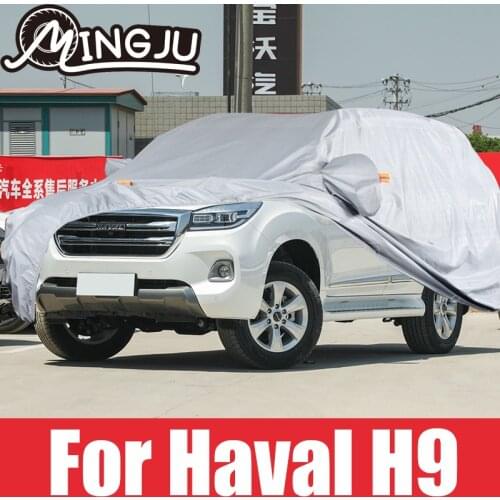 Car Covers Size For Haval H9 2010-2021 Outdoor Full Auot Cover Sun UV Snow Dust Resistant Protection Oxford Cloth Cover