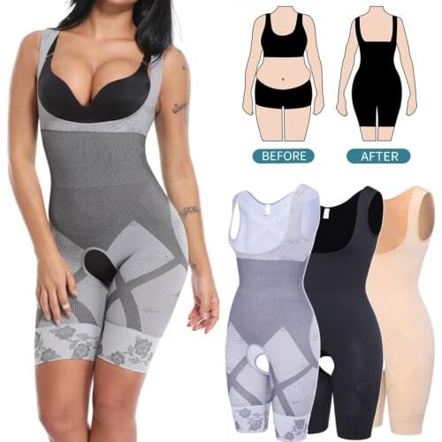 Bodysuit Shapewear Full Body Shaper Waist Trainer Abdomen Shapers Tummy Control Women Slimming Sheath Seamless Corset Slim Tops