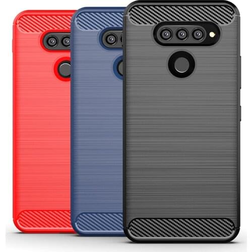 For LG X4+ X4 X2 X5 2018 Case Carbon Fiber Cover Full Protection Phone Case Cover Shockproof Bumper for LG G8s G8 G7 ThinQ One