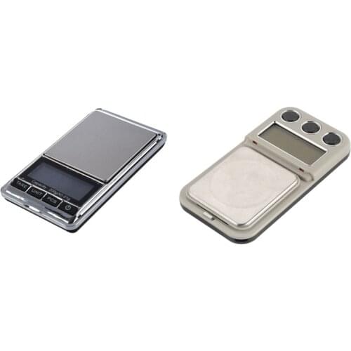 2 Pcs Mini Digital Pocket Scale for Jewelry Kitchen Gram, 200G X 0.01G & 100/ 0.01-600/0.1G