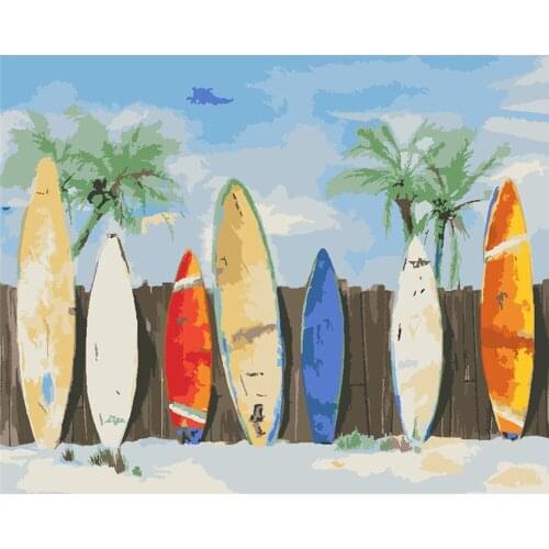 CraftArtGo Painting By Numbers Personality painting On Canvas HandPainted Gift Picture By Number Waterfall Kits Home Decoration