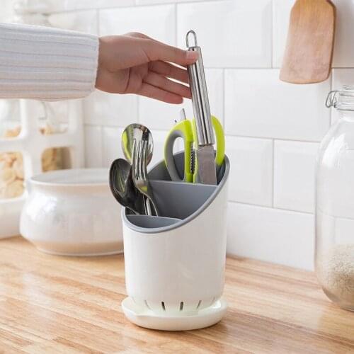 Knife Stand Holder Disinfect Plastic Draining Rack Chopsticks SpoonBarrel Chopsticks Spoons Containers Kitchen Storage Organizer