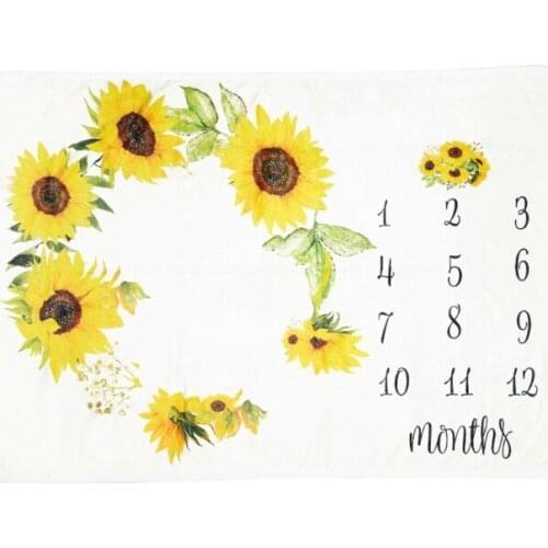 Baby Milestone Blanket Newborn Photography Props Background Blanket for shooting 24BE