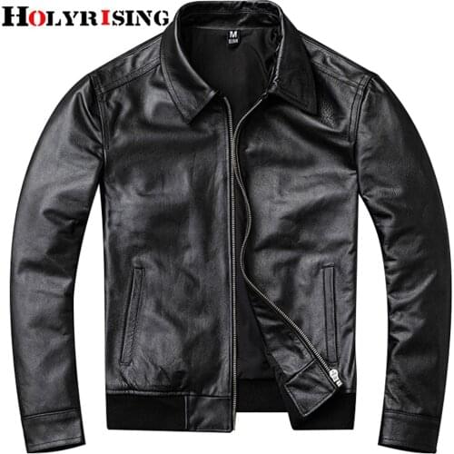 Кожаная куртка мужская men genuine leather coat 6XL куртка кожаная мужская classic casual style Cowhide Jacket men fathers gift