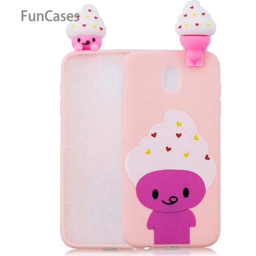 Cute Clouds Phone Case sFor Estojo Samsung J730 European Version Soft TPU Back Cover Case Samsung Galaxy J7 2017 EU Version