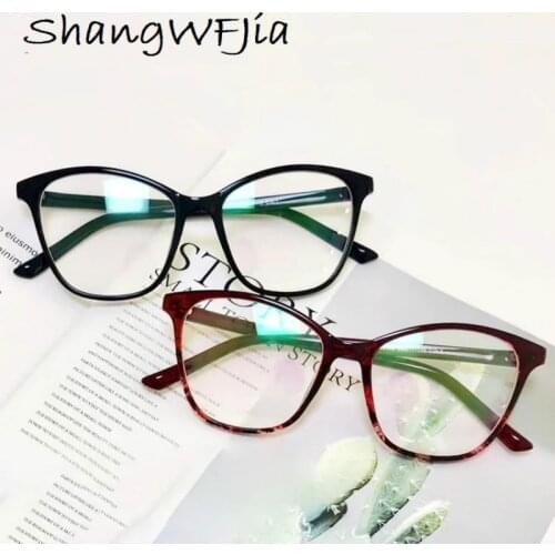 Fashion Cat Eye Frames Eyeglasses Brand design Women transparent Frame for men Big frame eye galses female clear lens Spectacle