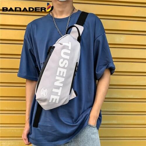 BAMADER Chest Pack Men Hip Hop Sports Lightweight Messenger Bag Fashion Trend ins Shoulder Bag Ladies Trendy Belt Bag Waist Bag