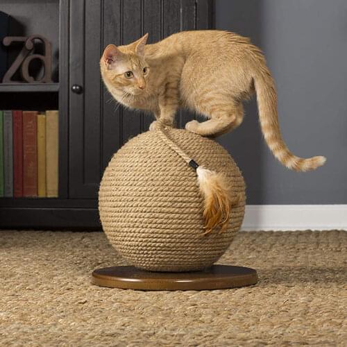 Cat Scratch Ball Cactus Cat Scratcher Ball, Creative Cactus Ball Cat Toy Funny Pet Interactive Toy Scratching Ball Great