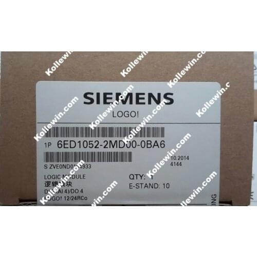Original SIMATIC 6ED1052-2MD00-0BA6, LOGO! 12/24RCO Logic Module 6ED1 052-2MD00-0BA6, 8 DI (4AI)/4 DO, 6ED10522MD000BA6 Freeship