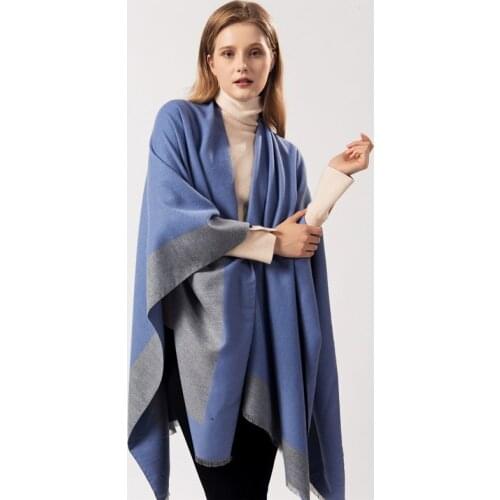 2019 New Fashion Design Autumn Winter Warm Ponchos And Capes For Women Oversized Shawls Wraps Cashmere Pashmina Female Bufanda