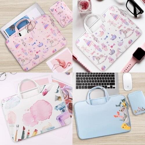 Simple Nylon Cloth Laptop Bag 13 14 15.6 Inch Notebook Bag for Macbook Air Pro Computer Handbag Travel Briefcase for Lenovo Dell