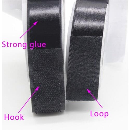 High Bonding Width 2.5cm*10m/Pairs Black White Nylon Hook & Loop Self Adhesive Fastener Magic Tape Diy Craft Home Deco