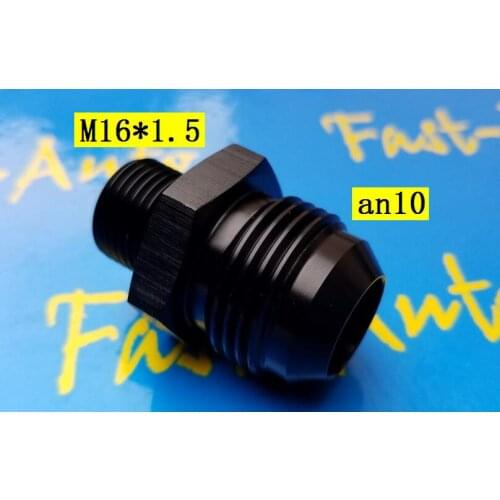 Male M16 P1.5 M16 * 1.5 M16 x 1.5 16*1.5 to 10an an10 an 10 male adaptor adapter Fitting