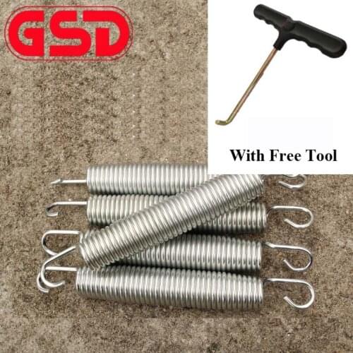 Trampoline Replacement Galvanized Steel Springs With Installation Tool 87mm/100mm Length For Available