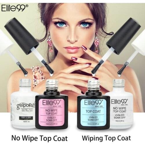 Elite99 No Wipe / Wiping Top Coat UV Top Coat Gel Nail Art Salon Transparent Nail Polish Or Matt Top Coat Nail Polish
