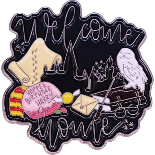 Wizarding World Enamel Pin Badge Will Always Be There To Welcome You Home