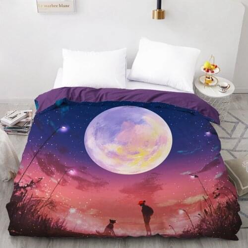 1PCS Duvet Cover,3D Luxury Printing Quilt Cover 240x220/200x200/140x200/180x210,Fantasy landscape Bedding King/Queen,Drop Ship