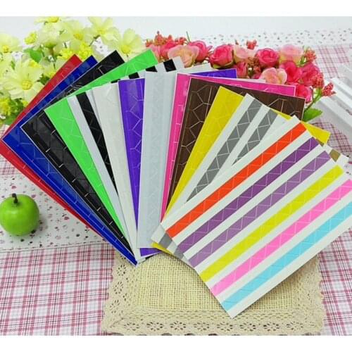 1020pcs/10 sheets hand-made material album tool accessories retro PVC photo corner a variety of color
