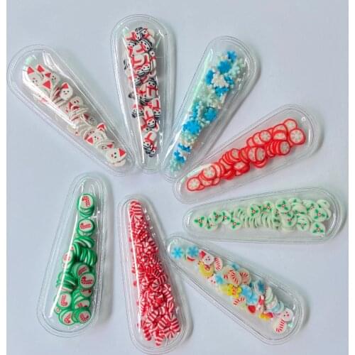 12Pcs NEW Christmas BB Clips Set Flowing Polymer Clay BB Clip Appliques Baby Girls Gift Hairclips Accessories Hair Ornament
