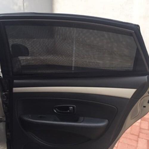 2Pcs Universal Rear Side Window Car Sun Shade UV Protection Shield Window Cover Sunshade Curtain Car Window Mesh Car Accessories