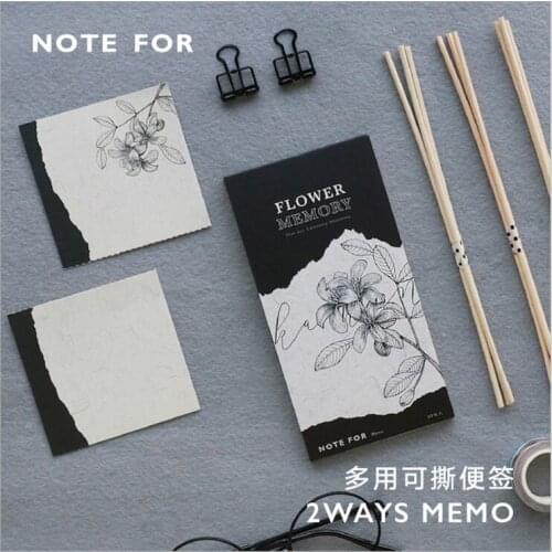 30 pages Note For Retro Flower Memory Memo Notepad Planning Mini Notebook Scratch Pad Work Learning Schedule Message notes pad