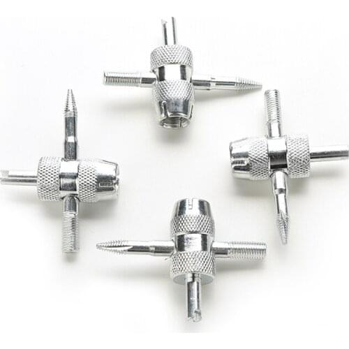 4Pcs 4Way Car Truck Tire Screwdriver Valve Stem Core Remover Installer Tool Repair Tools