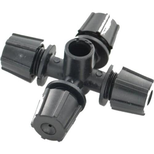 5pcs/lot Cross Atomization Nozzle Atomization Nozzle Irrigation Fittings Watering Device