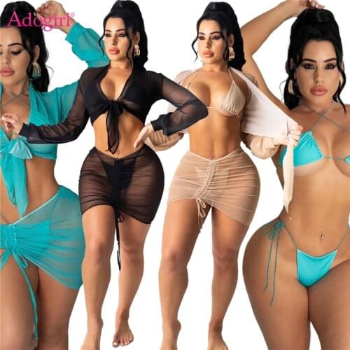 Adogirl Women's Transparent Shirts