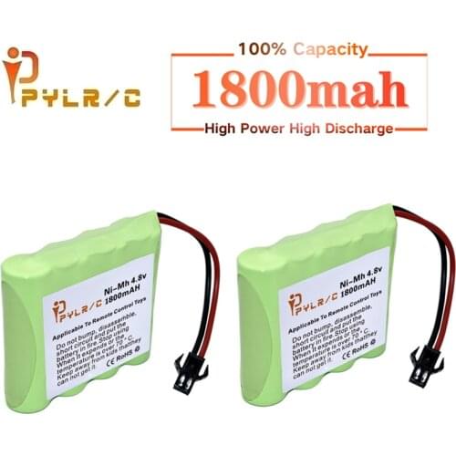 4.8v 1800mah Rechargeable Battery For Rc toys Cars Tanks Robots Gun AA NI-MH Battery 4.8v Battery Pack For Rc Boats With SM Plug