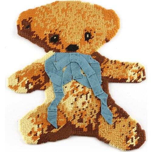 Animal Little bear Embroidery Appliques Iron On Sew-on Patches for children Clothing Stickers Cute Animal Badges Free Delivery