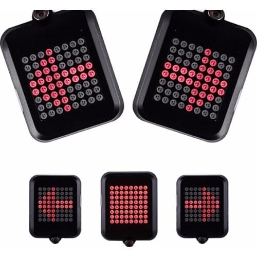 Automatic Direction Indicator Taillight Bicycle Light USB Charging MTB Bike Warning Light for Safety