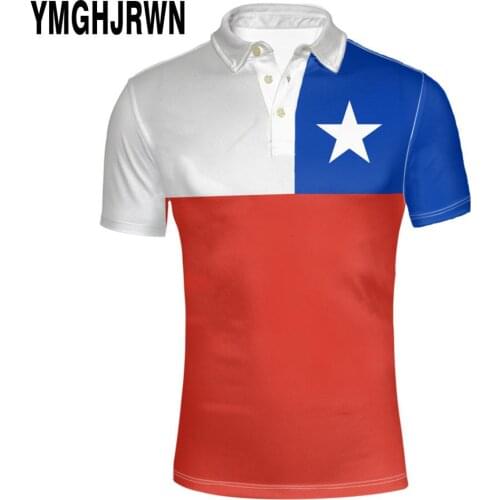 CHILE youth diy custom made name number chl Polo shirt nation flag cl chilean spanish black gray college print photo clothes
