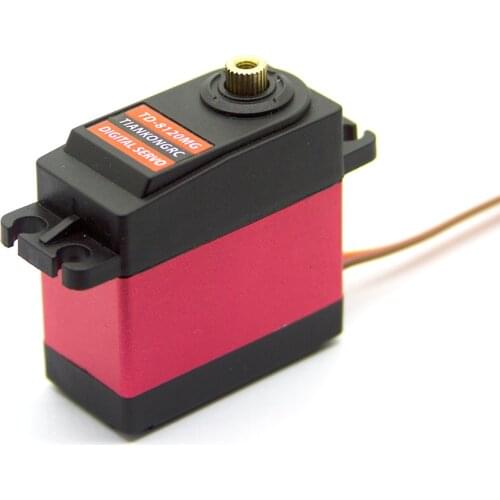 20KG digital servo TD8120MG High Torque Torque Metal Shell Large Angle Model Aircraft Car Model Waterproof Manipulator Arm