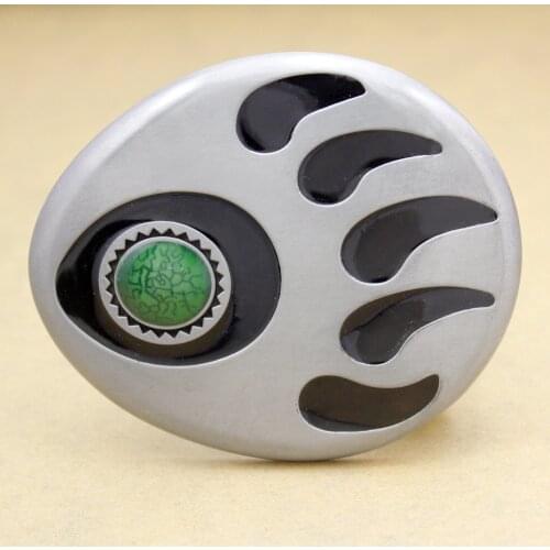 Tribal Western Bear Paw Claw Grizzly Stone Biker Belt Buckle DIY Indian Costume Men Exchange Dropshipping