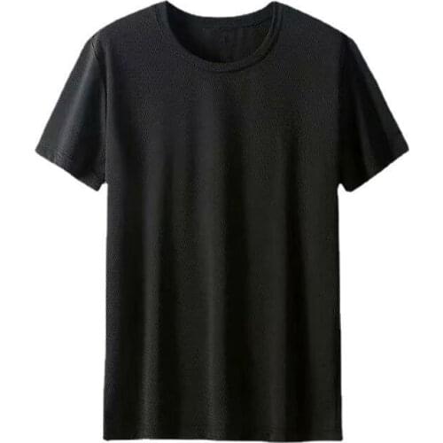 New Mens Motorcycle Ice Silk T-Shirt Thin Cool Breathable Quick Drying Short Sleeve Top Summer Short Sleeve Plus Size