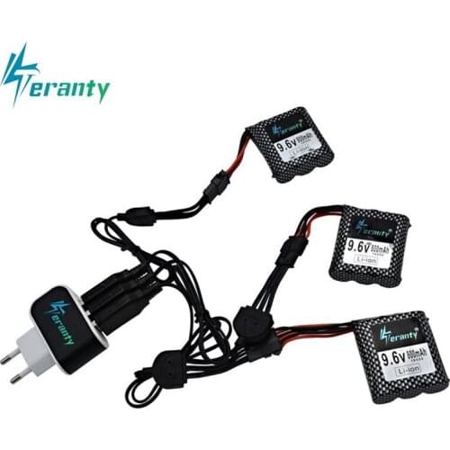 9.6v Li-ion Battery with Charger for 9115 9116 S911 S912 RC Car Truck Spare Upgrade 800mah 9.6V Rechargeable battery for toy Car