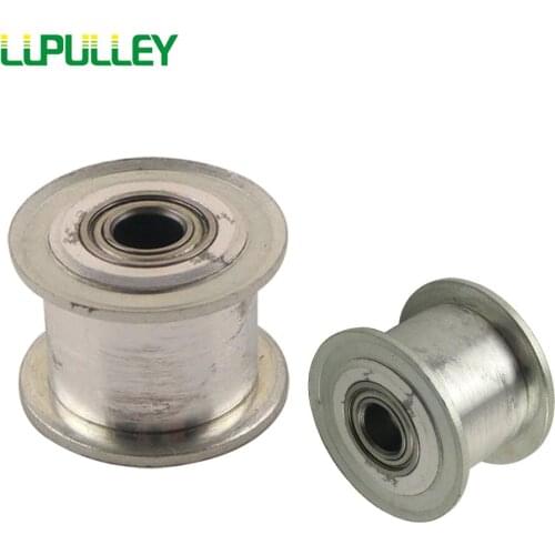 LUPULLEY MXL Type 16T Idler Pulley Without/No Teeth Bore 3mm Belt Width 7mm 11mm With Bearing For MXL 16T Timing Belt 2pcs/Lot