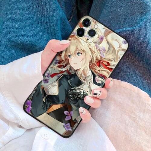 Violet evergarden anime For iPhone se 6 6s 7 8 plus x xr xs 11 pro max soft silicone phone case cover shell