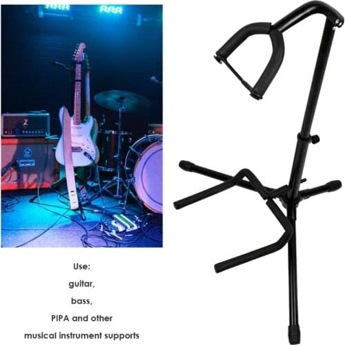 Guitar Floor Stand Holder Portable Bass Lute Display Rack Electric Guitar Bass Lute Bracket Musical Instrument Accessories