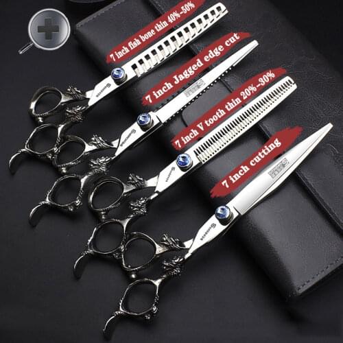 New Hairdressing Scissors Razor Serrated Cool Shape Sharp Hairdressing Scissors 6 Inch 7 Inch Scissors Sparse Haircut Non-slip