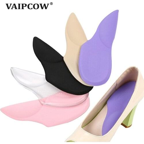 VAIPCOW 3/4 Orthopedic Arch Supports Shoe Insoles Heels Pads for High Heel Shoe Liners Gel Inserts Pain Relief palmilha Insole