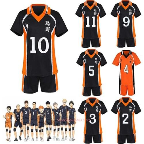 Anime Haikyuu Cosplay Costume Karasuno High School Hinata Shyouyou Nekoma High School MSBY Volleyball Club Jerseys Uniform Wigs