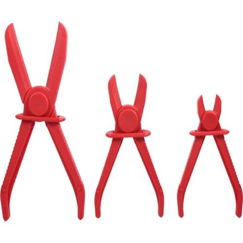 3-piece plastic tube cut-off pliers brake tubing sealing pliers car repair plastic pliers car pipe wrench tool